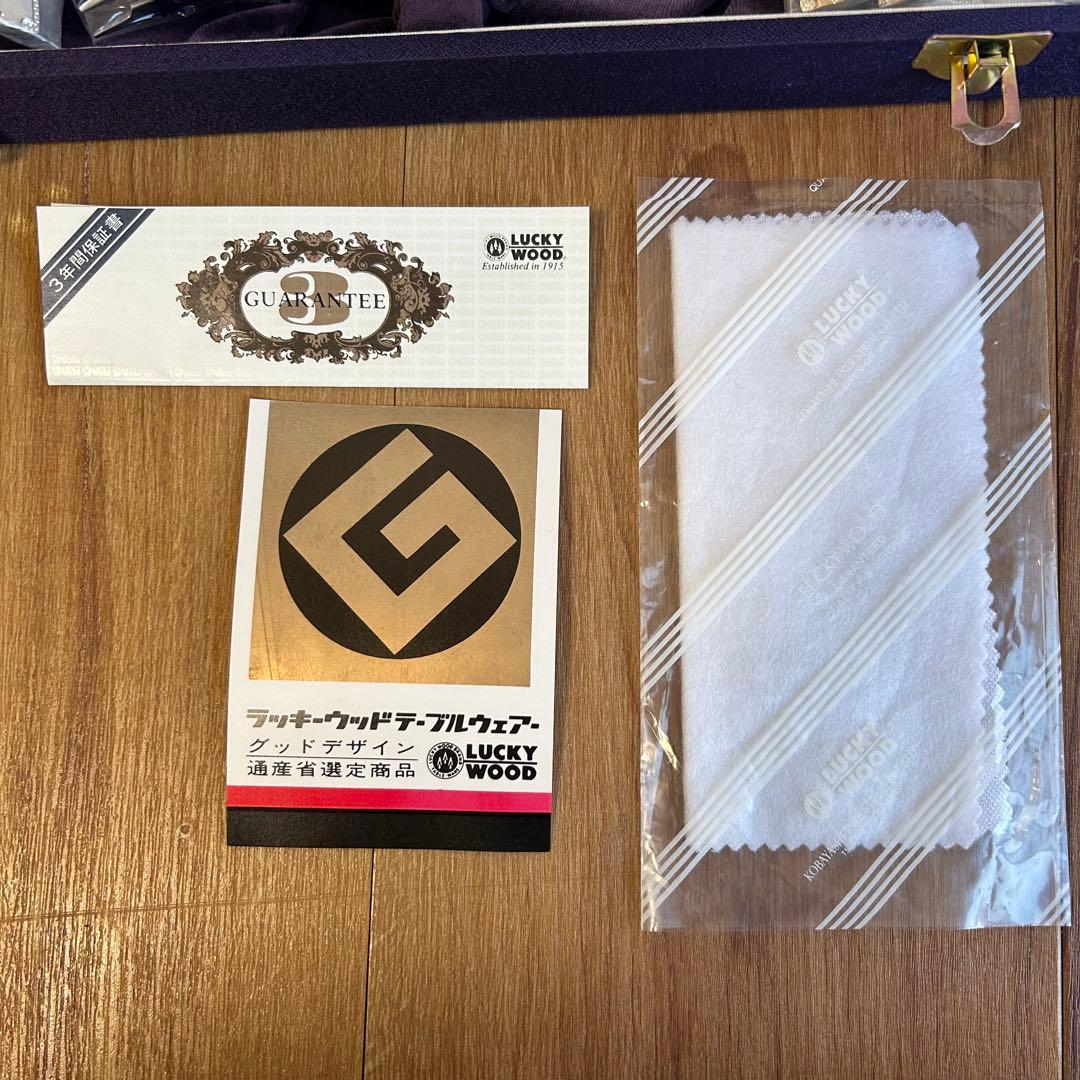 銀仕上げ　30本セット ラッキーウッド　カトラリーセット　ロマンス 洋白銀器
