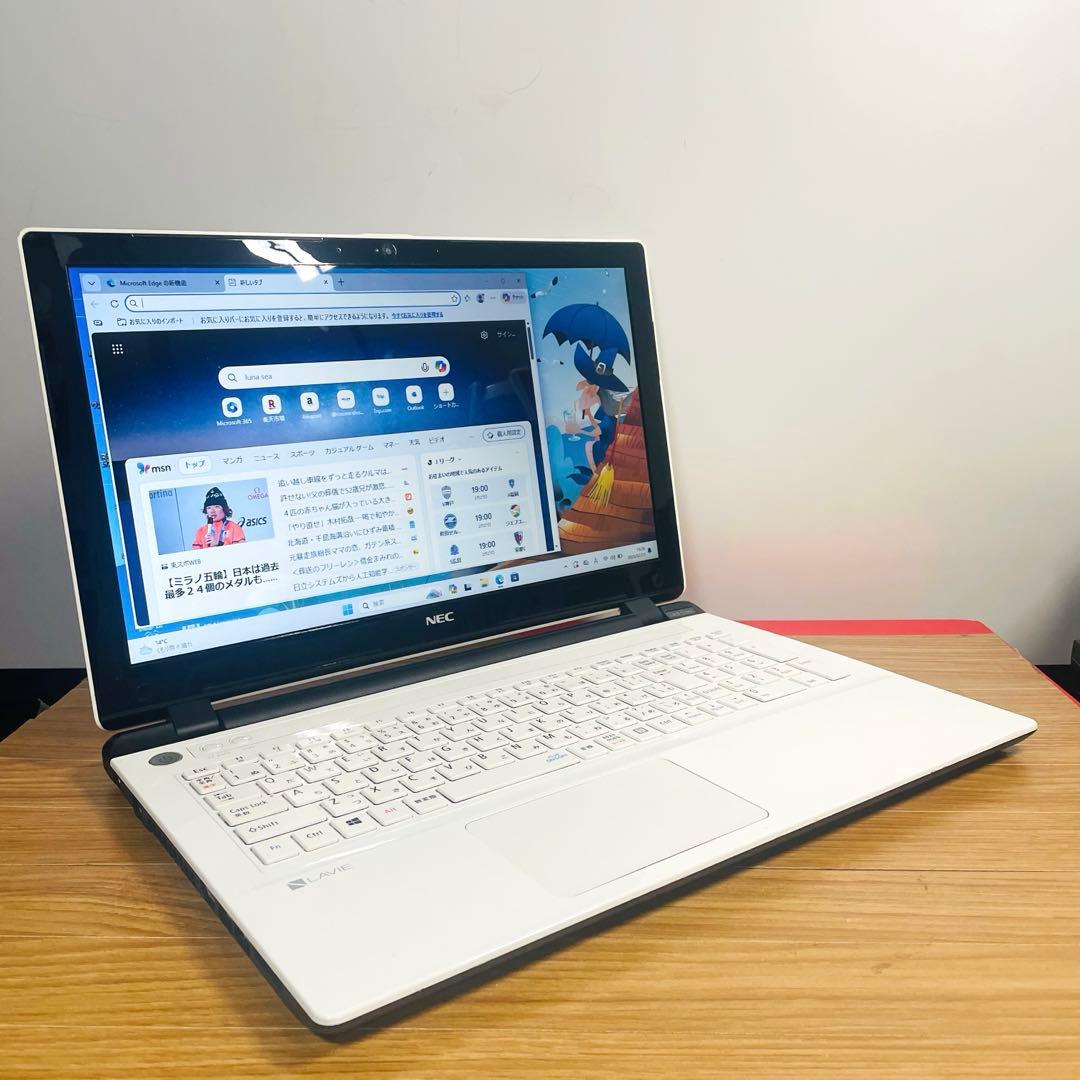 すぐ使える設定済み人気ホワイトSSD256メモリ8ギガカメラwin11オフィス