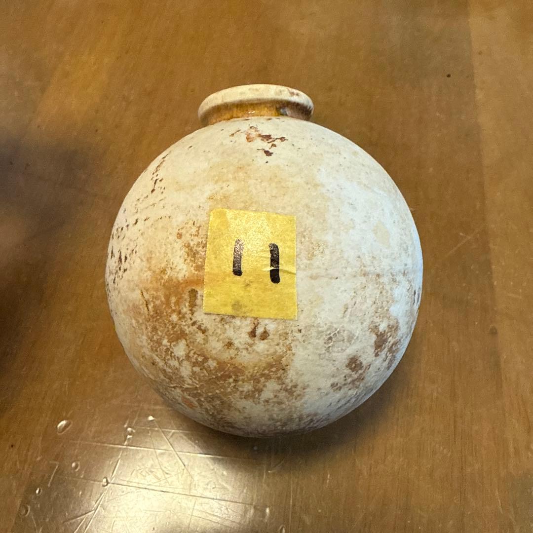 陶器製手榴弾　一輪挿し4点セット
