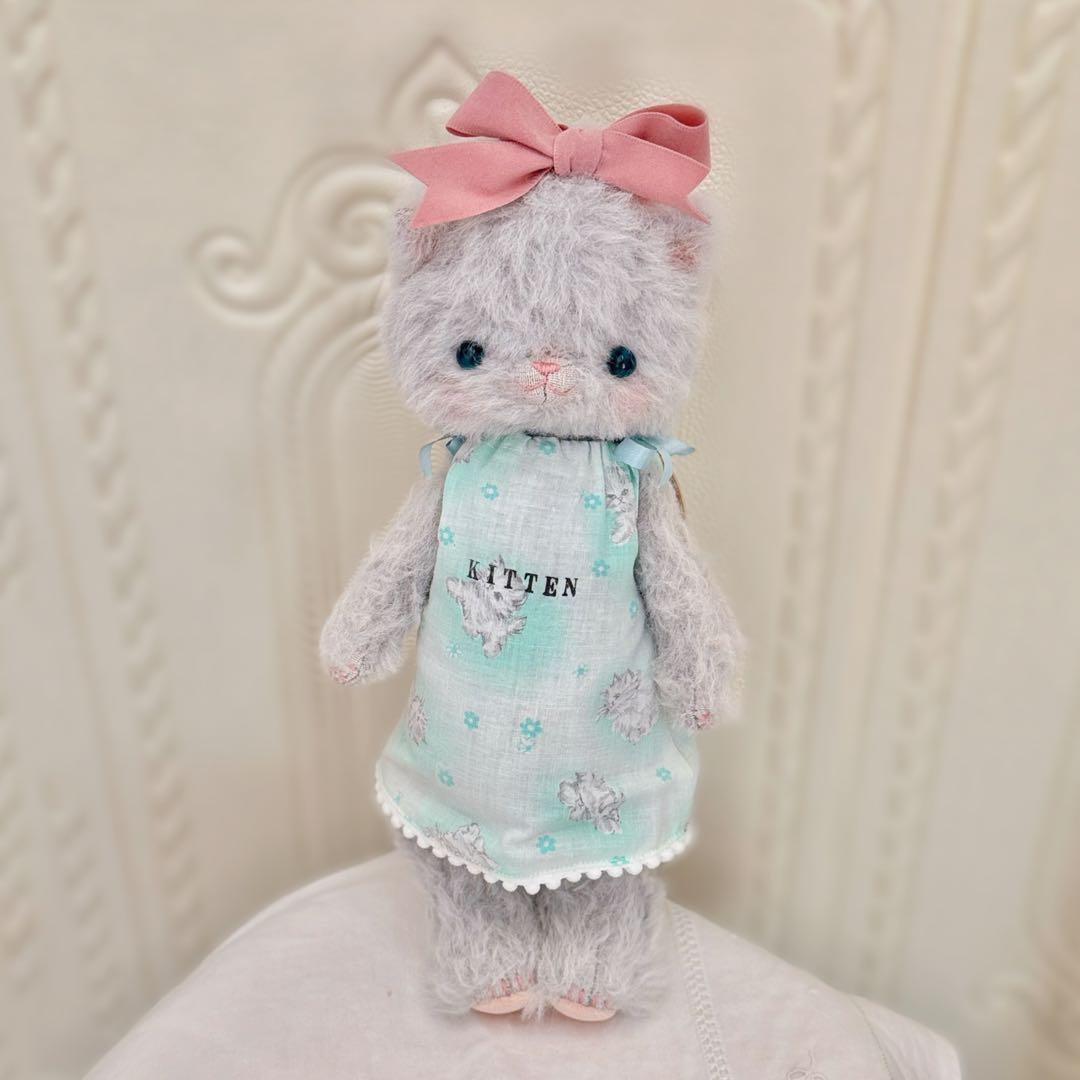 作家様ぬいぐるみ 猫 約30cm 抽選作品 タグ付き 美品