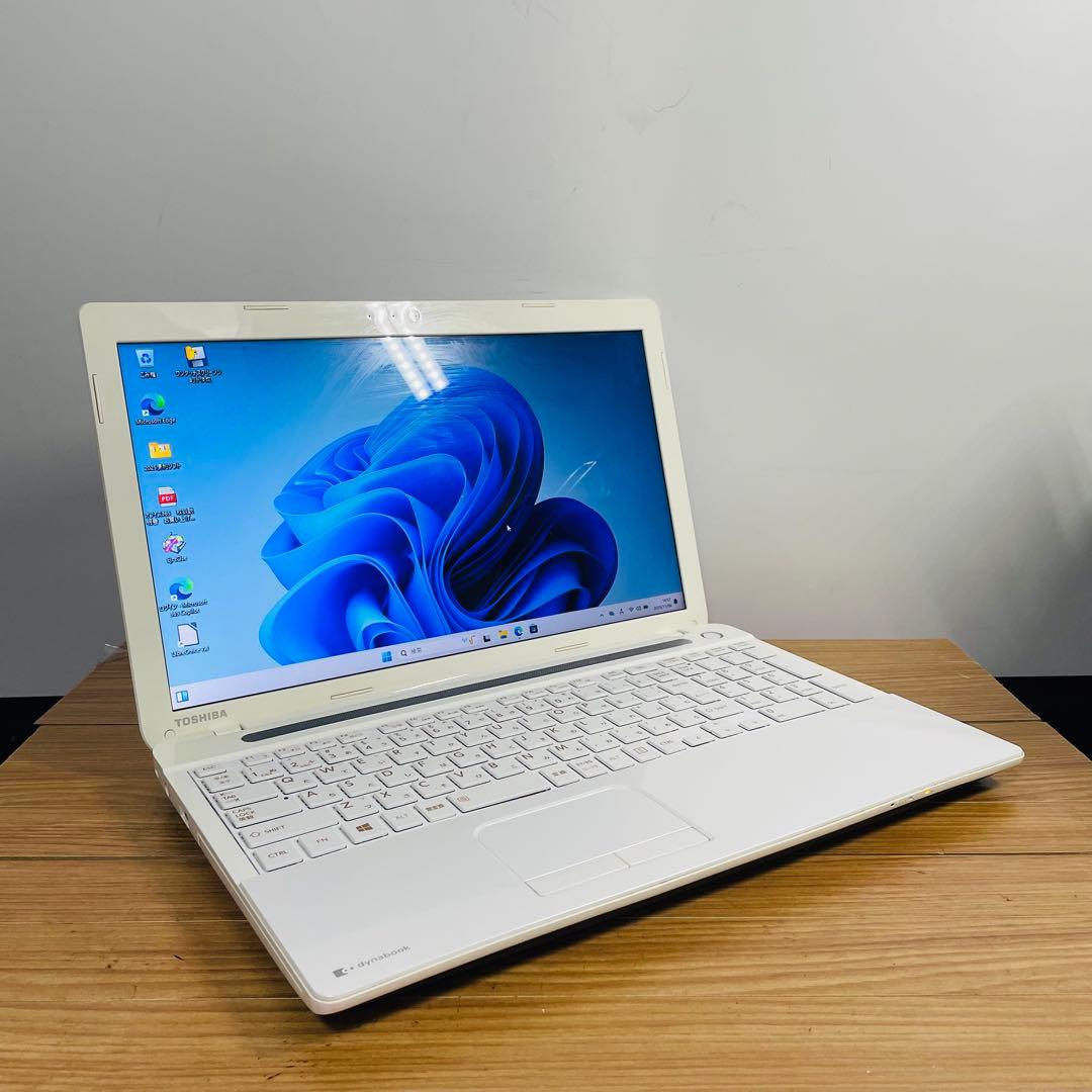 すぐ使える設定済みSSD東芝ノートパソコンWindows11オフィスカメラDVD