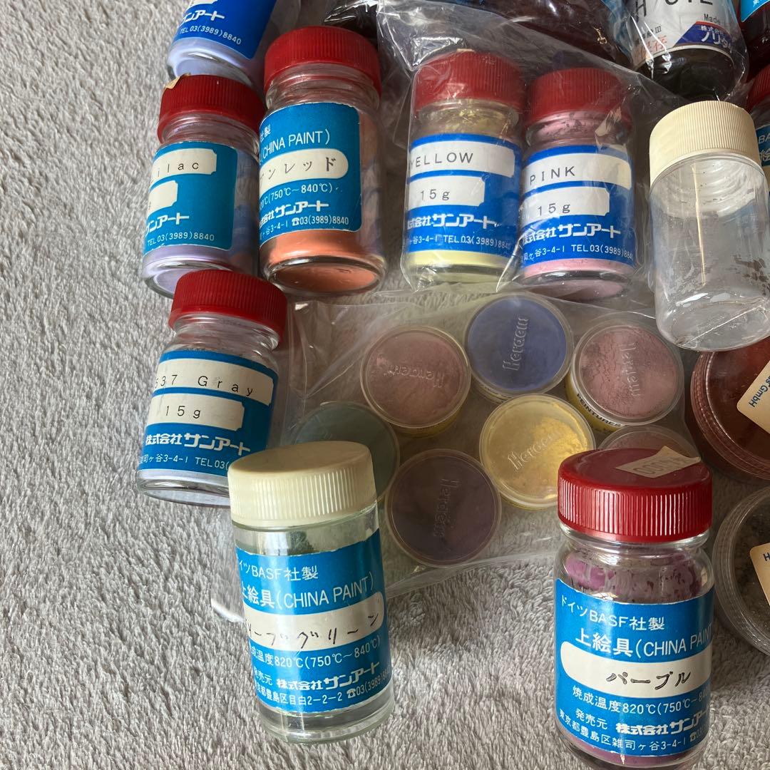 サンアート　ポーセリン　陶器　絵付け用　絵の具セット