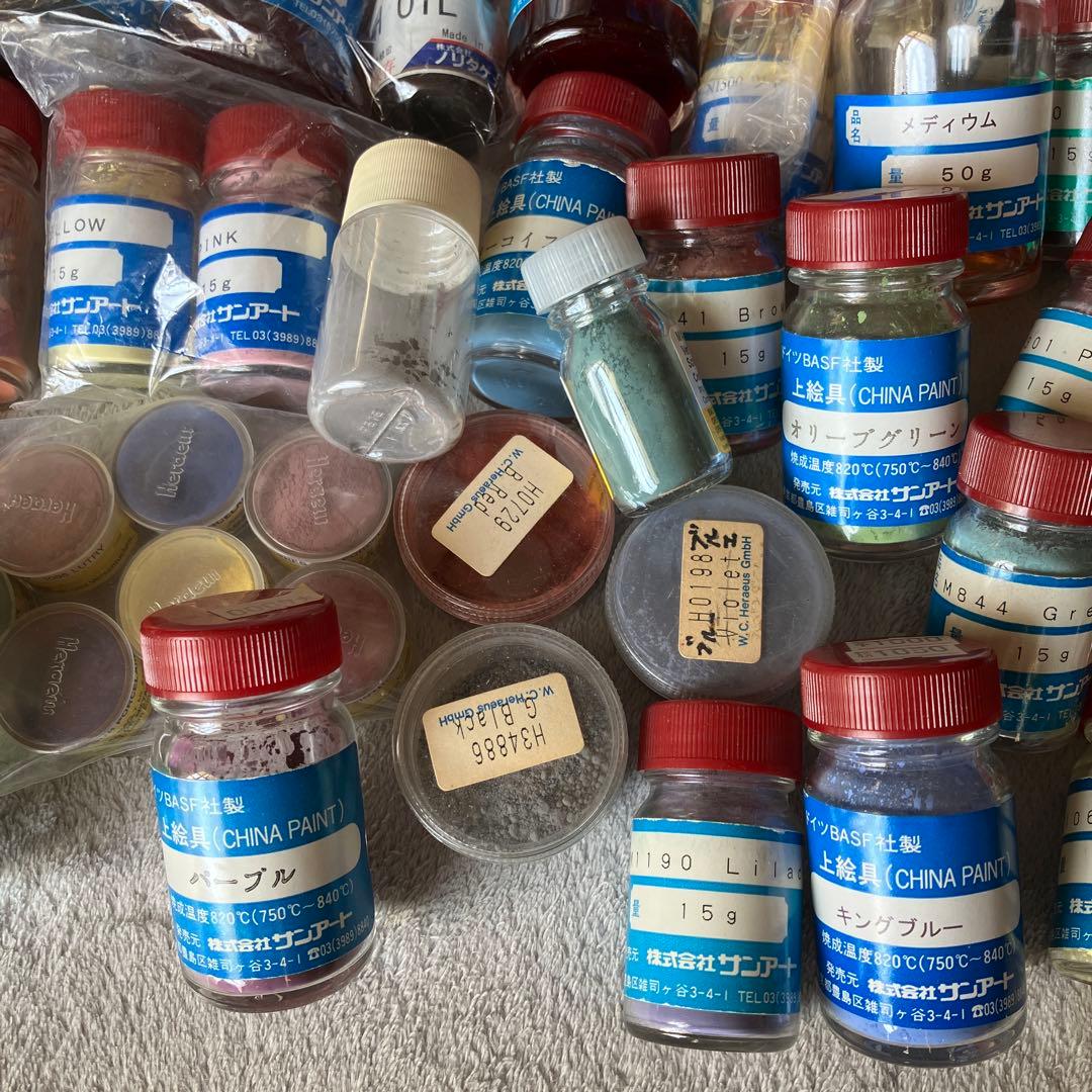 サンアート　ポーセリン　陶器　絵付け用　絵の具セット