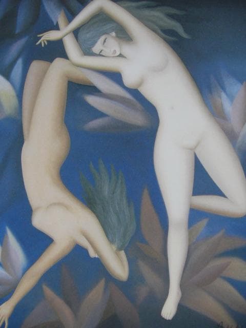 安食一雄、【花芯】、希少な画集画、新品高級額 額装付、状態良好