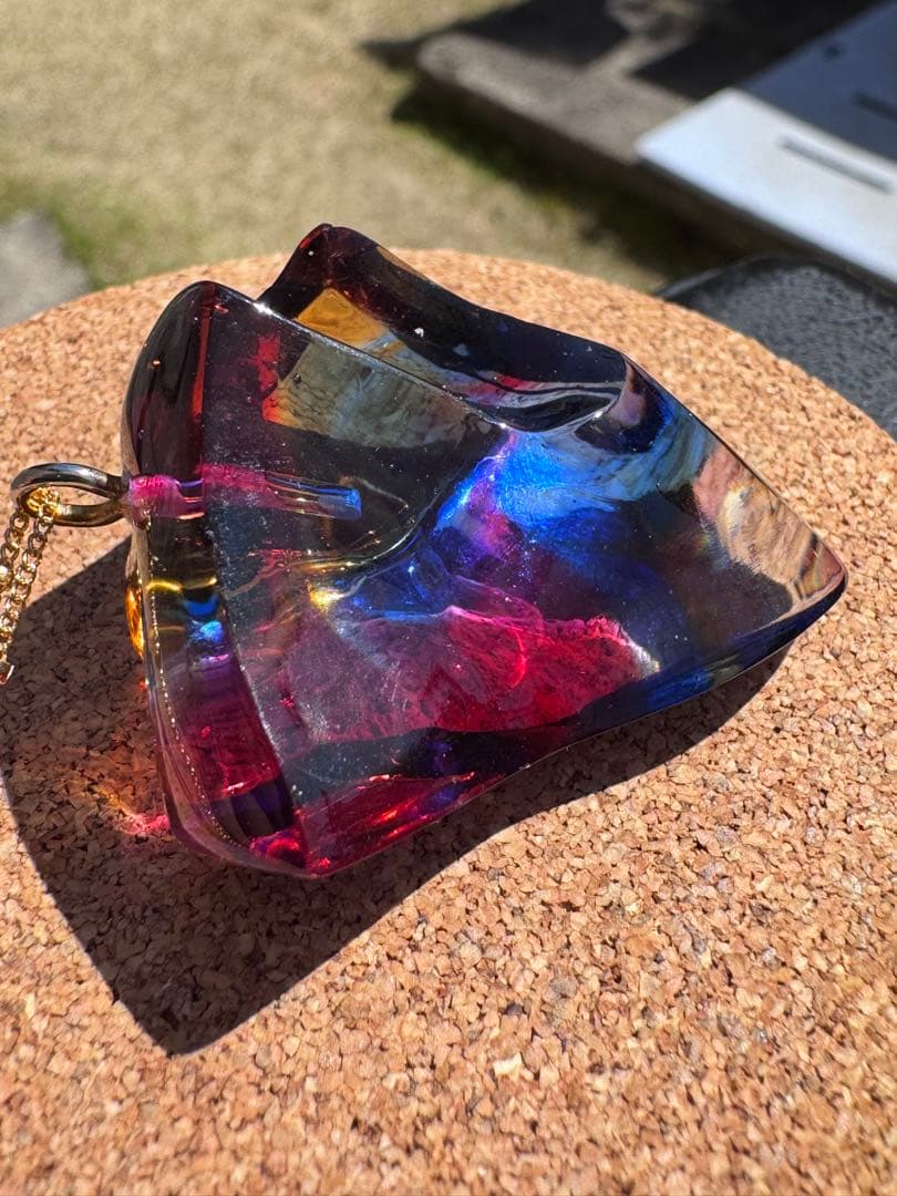 アンダラクリスタル　マルチカラー　ネックレス　　ペンダント