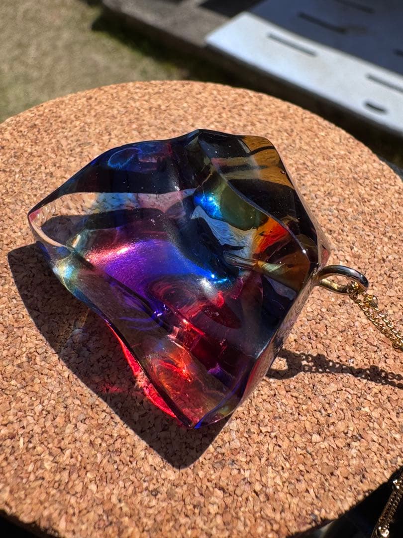 アンダラクリスタル　マルチカラー　ネックレス　　ペンダント