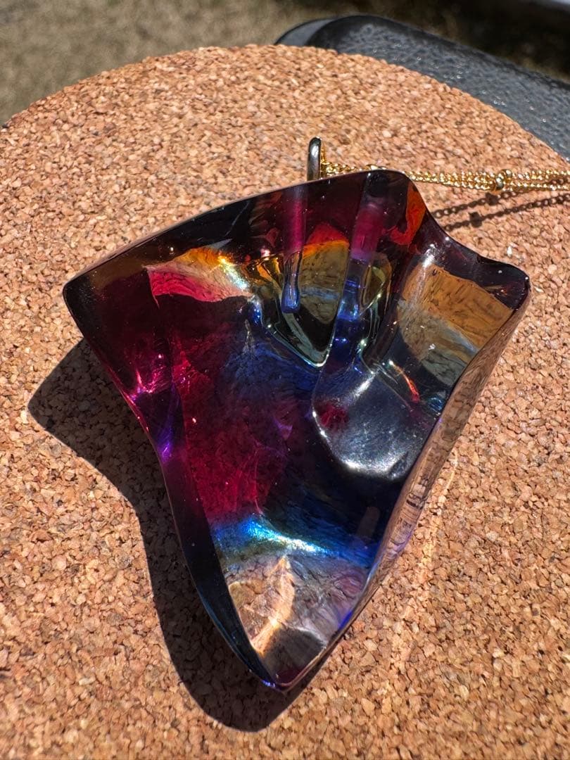 アンダラクリスタル　マルチカラー　ネックレス　　ペンダント