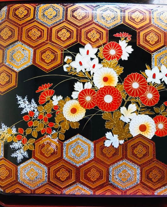 西陣 三段重 漆 美術品