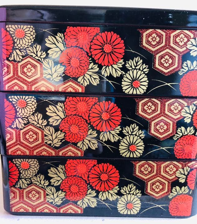 西陣 三段重 漆 美術品