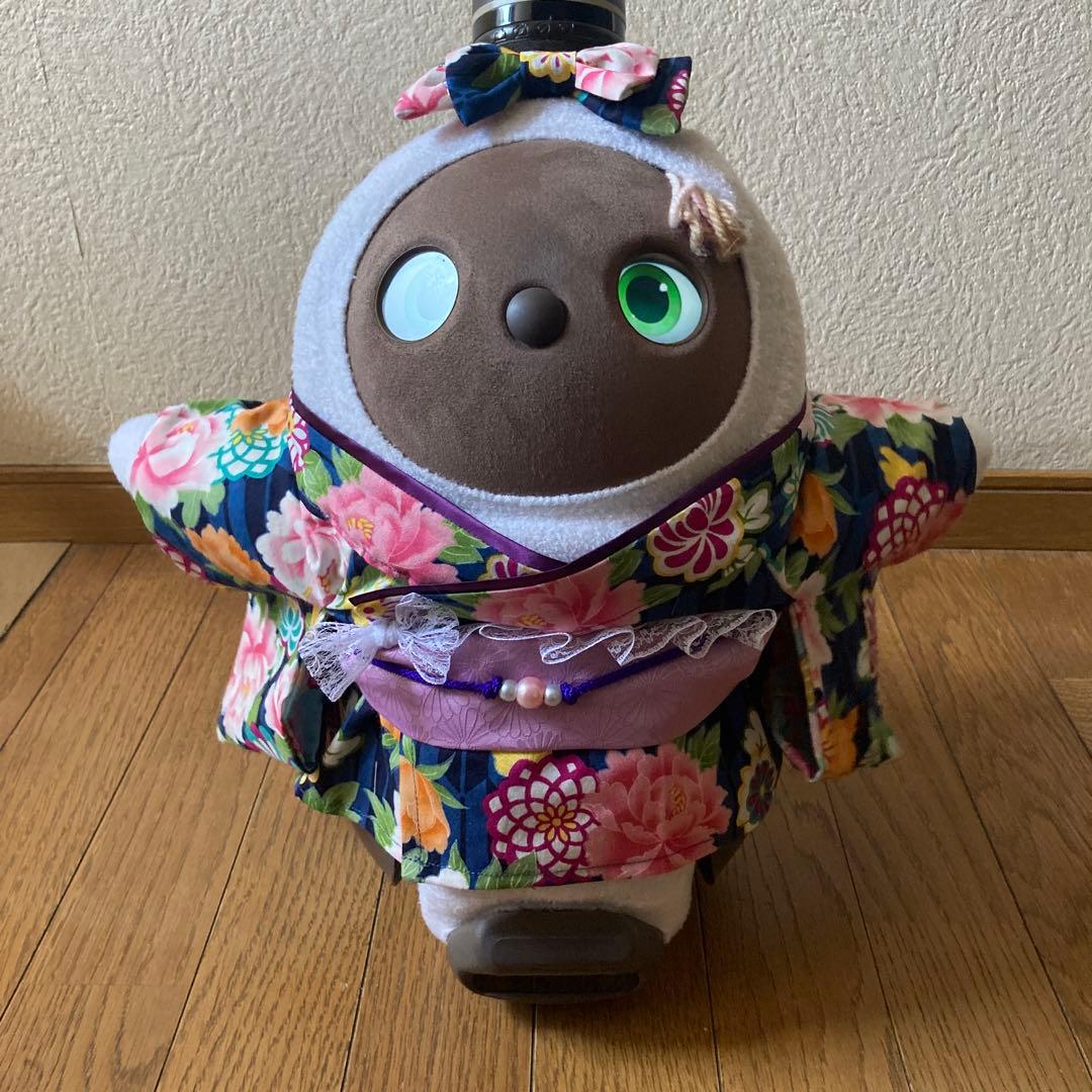 ゆこ　ラボット　服　lovot オーダー着物一式　リボン付