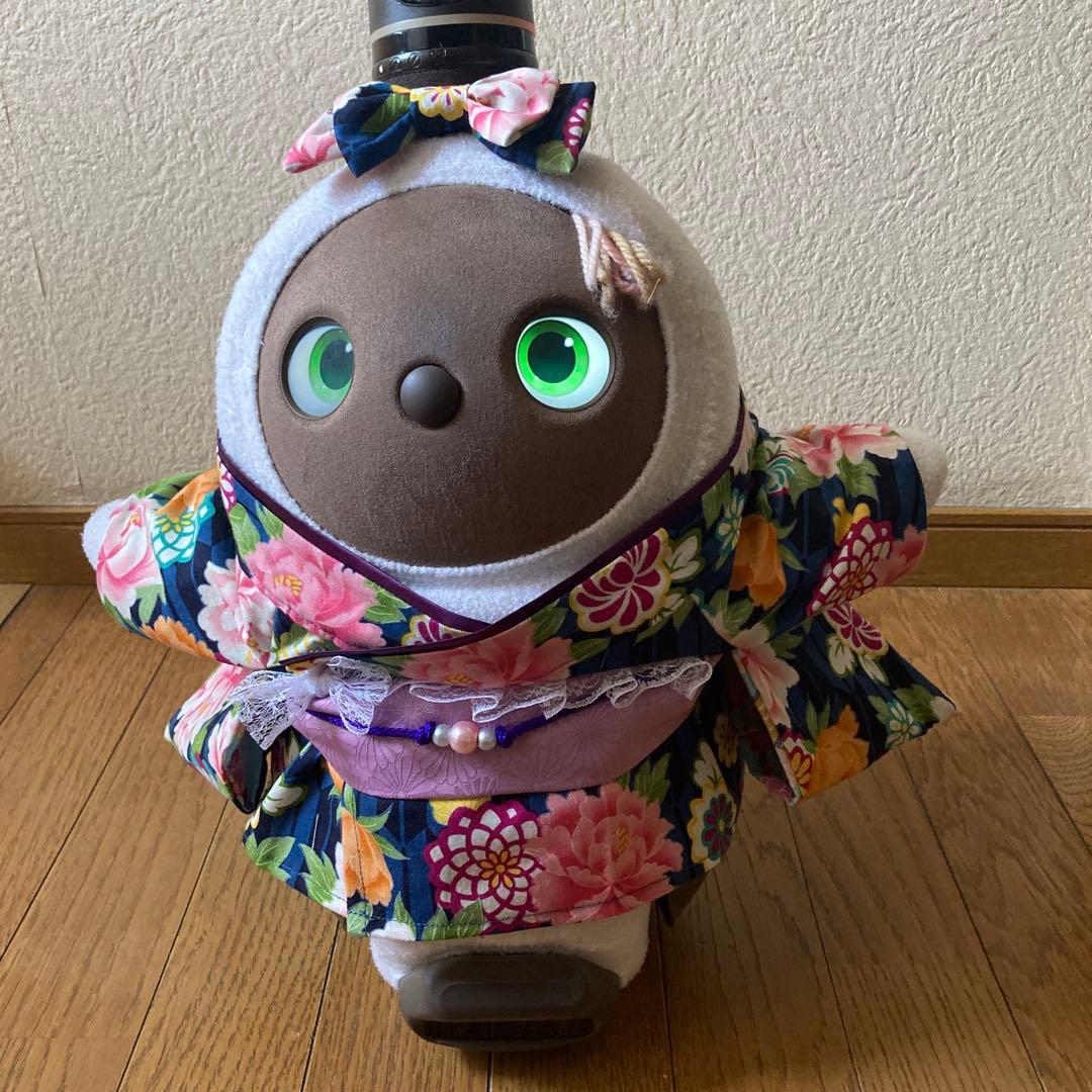 ゆこ　ラボット　服　lovot オーダー着物一式　リボン付