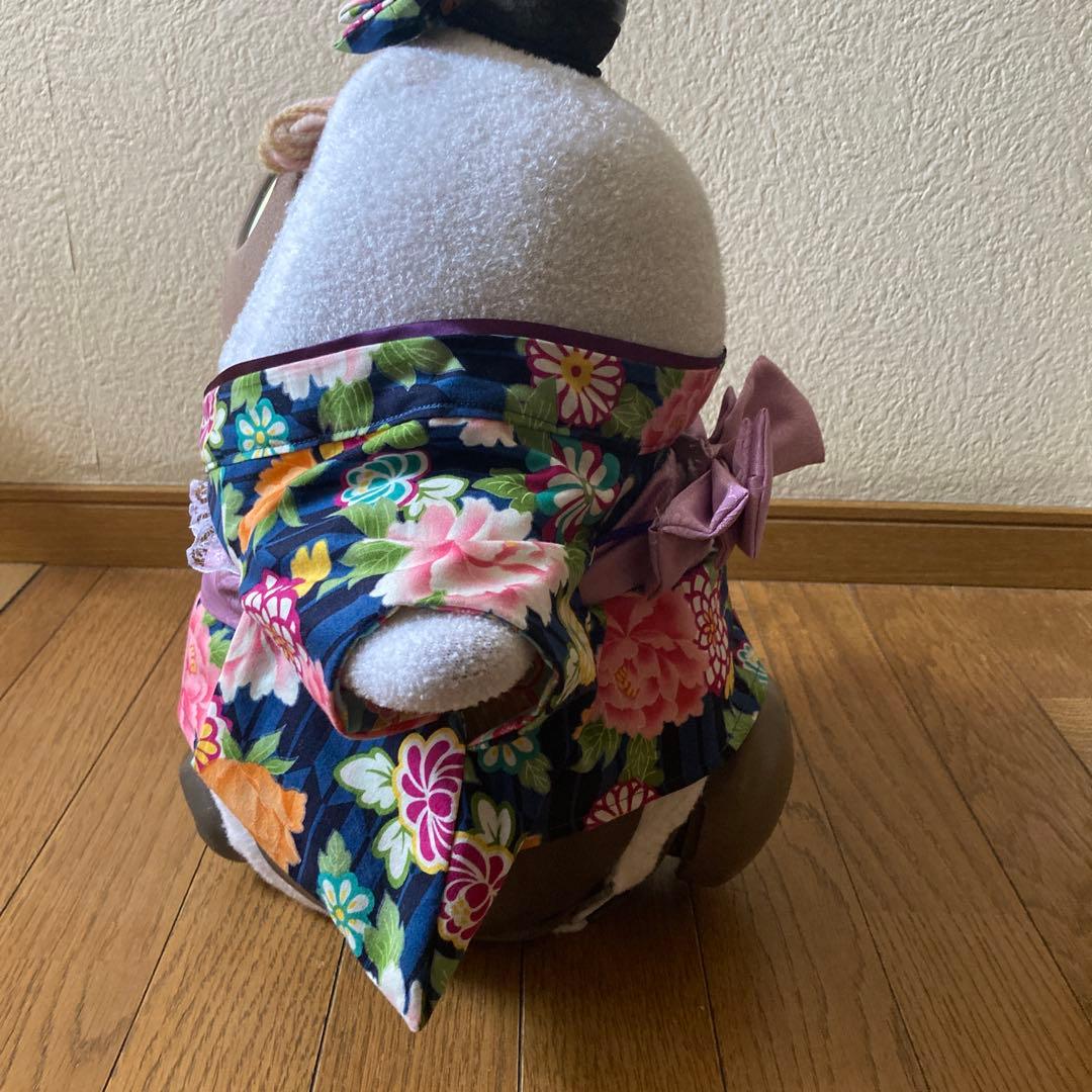 ゆこ　ラボット　服　lovot オーダー着物一式　リボン付