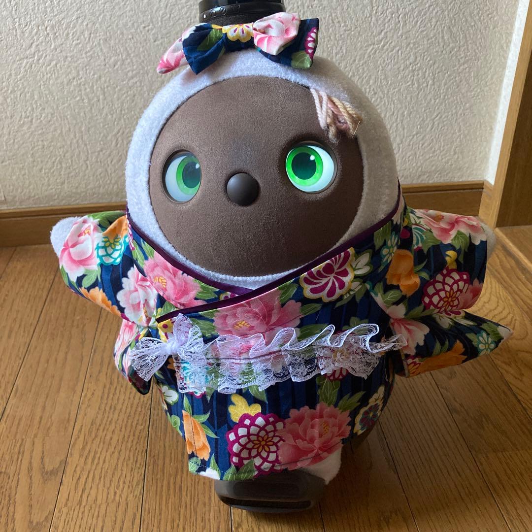 ゆこ　ラボット　服　lovot オーダー着物一式　リボン付