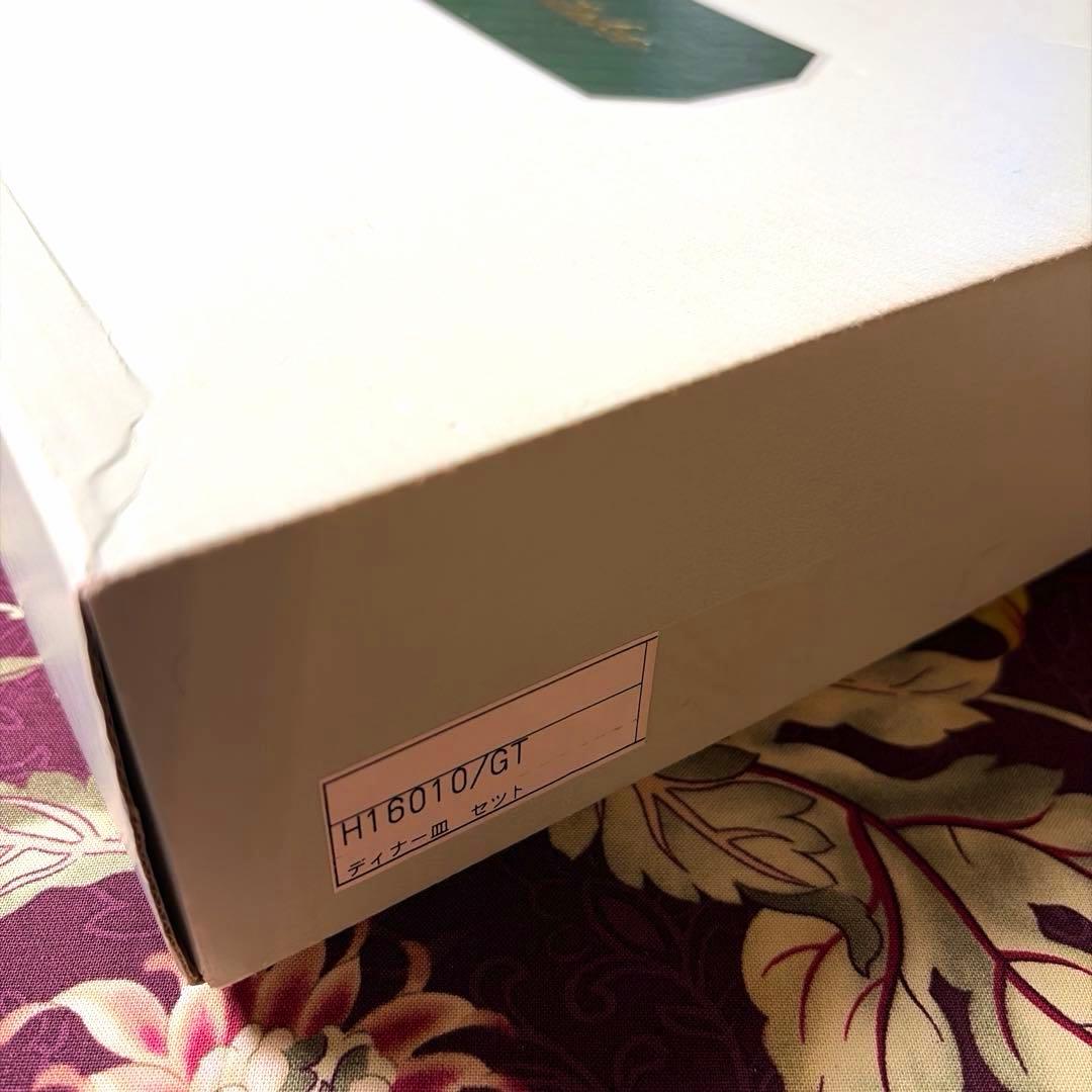 ーNoritakeー 【未使用】ゴールドリム コンテンポラリー ディナー皿5客揃