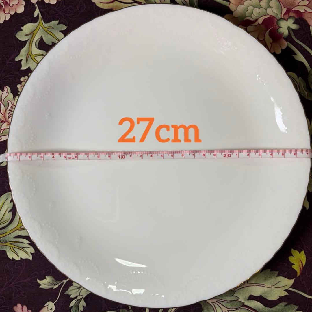 ーNoritakeー 【未使用】ゴールドリム コンテンポラリー ディナー皿5客揃