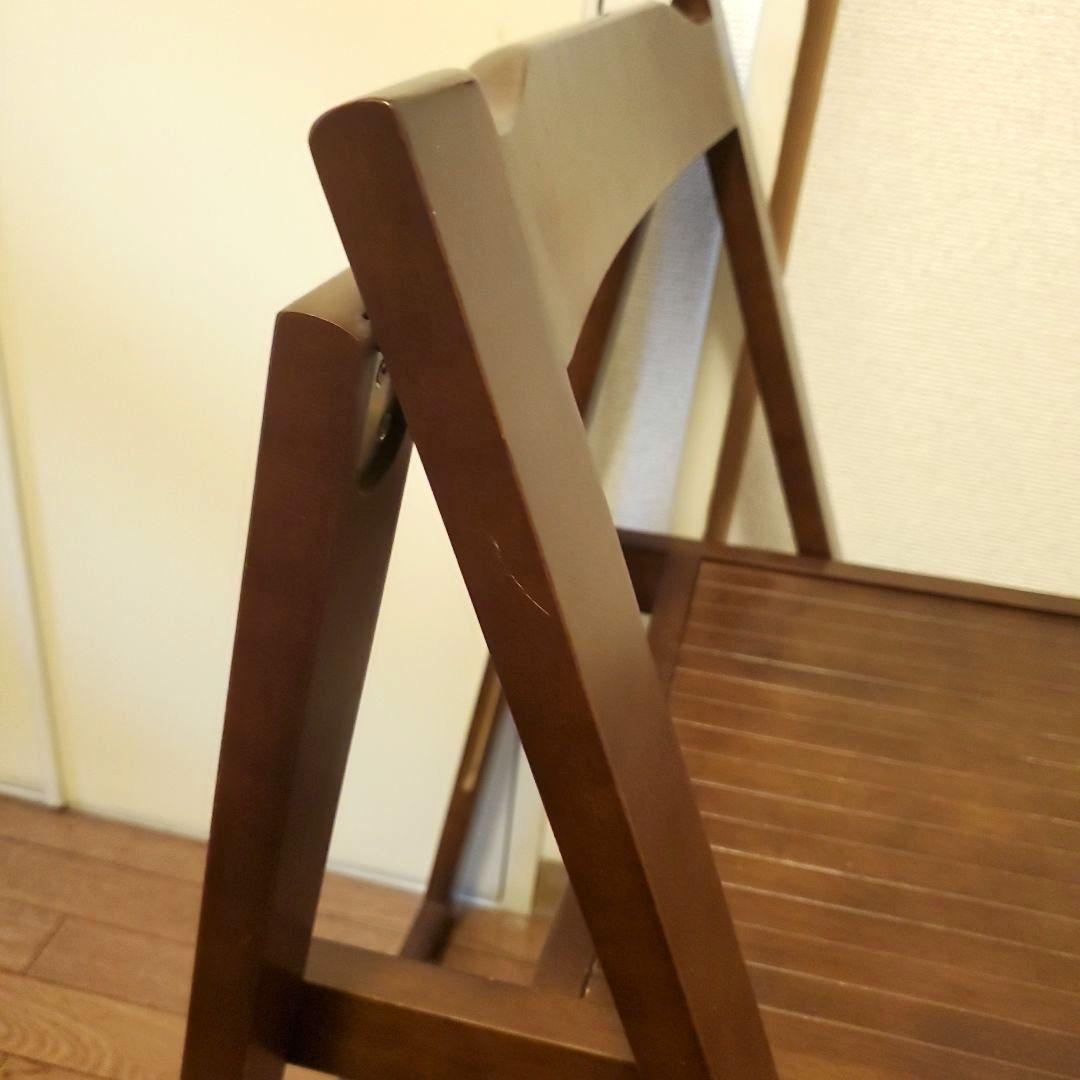 ヴィンテージ 折りたたみ椅子 木製　アンティーク　フォールディングチェア