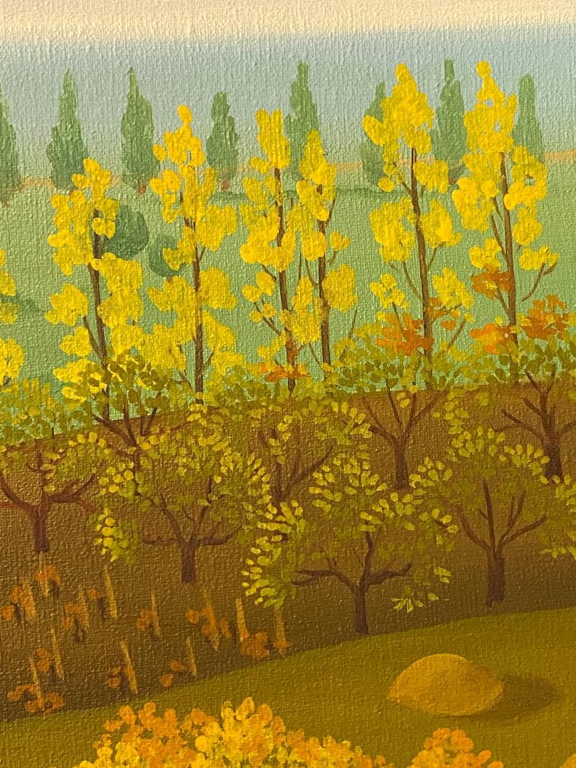 「真作」作家不明　風景画 　油絵　絵画　油彩画　額装　F12号