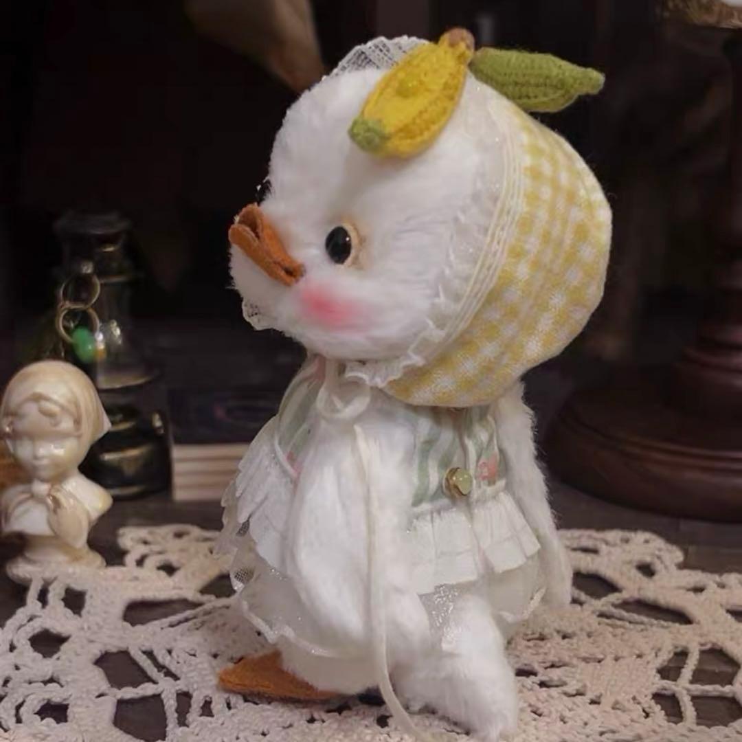 バナナアヒル アーティストベア 海外作家様 ハンドメイド ぬいぐるみ 置物