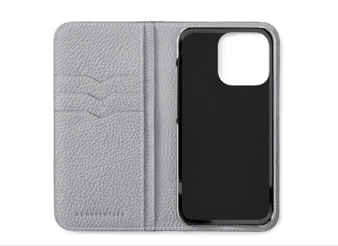 ボナペンチュラ　未使用 iPhone 15ケース　チャコールメトリルーグレー