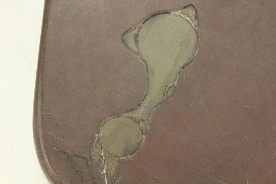 中国美術 端渓 刻文字 硯(K-YC628)