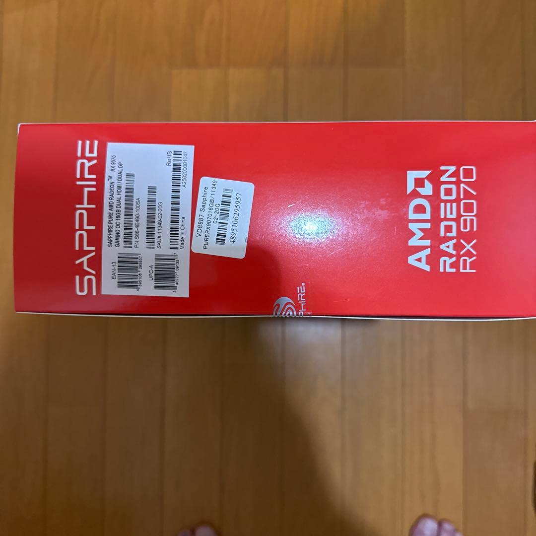 グラフィックボード・グラボ・ビデオカード SAPPHIRE PURE Radeon RX 9070 GAMING OC