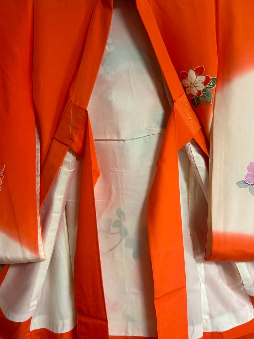 123 お宮参り　産着　一つ身　七五三　三歳　五歳　お祝い　正絹仕立て上り