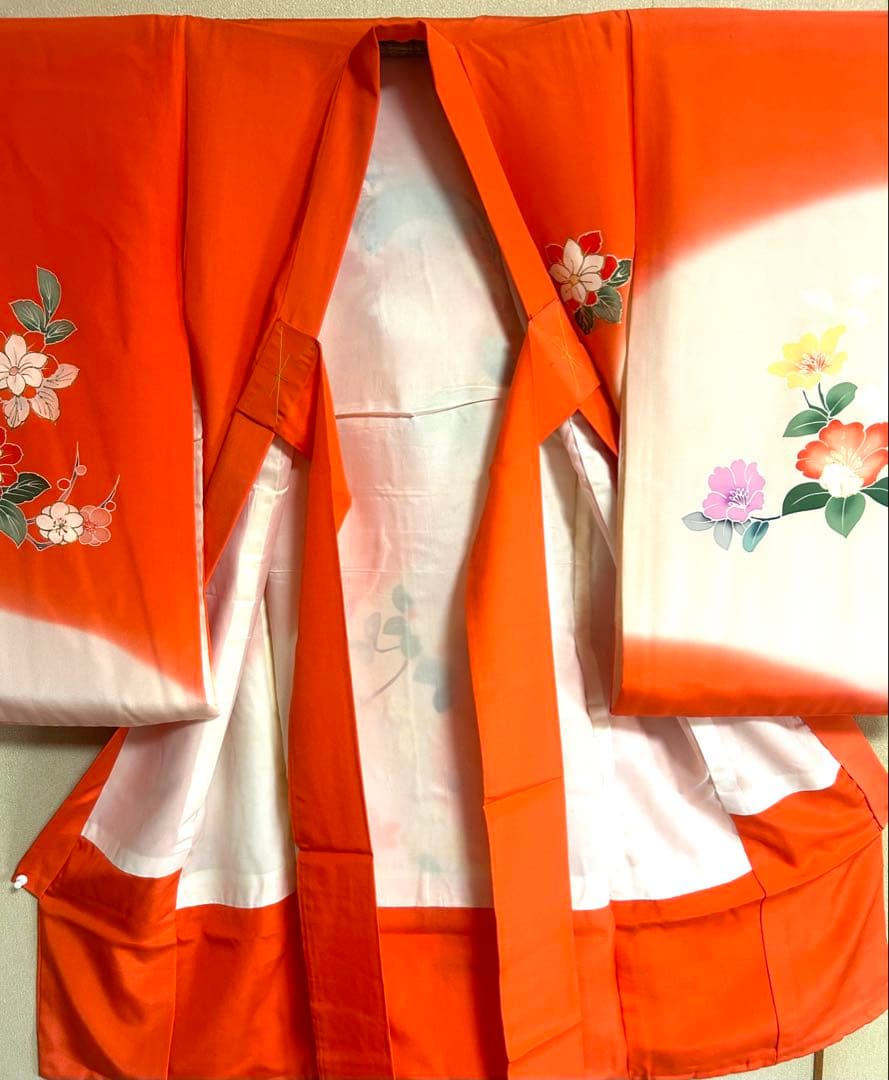 123 お宮参り　産着　一つ身　七五三　三歳　五歳　お祝い　正絹仕立て上り