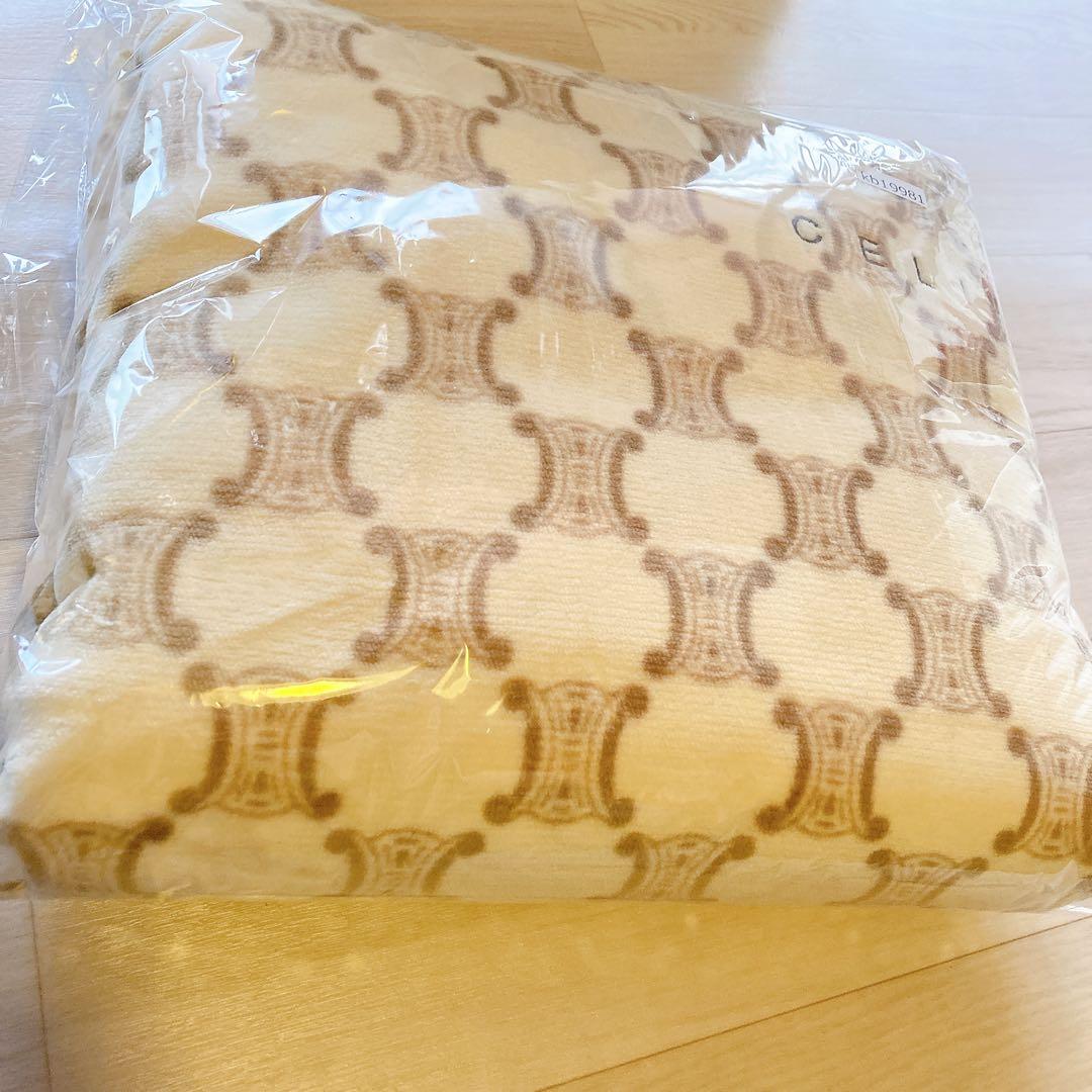 セリーヌ 綿毛布 マカダム 寝具 西川産業 総柄 CELINE