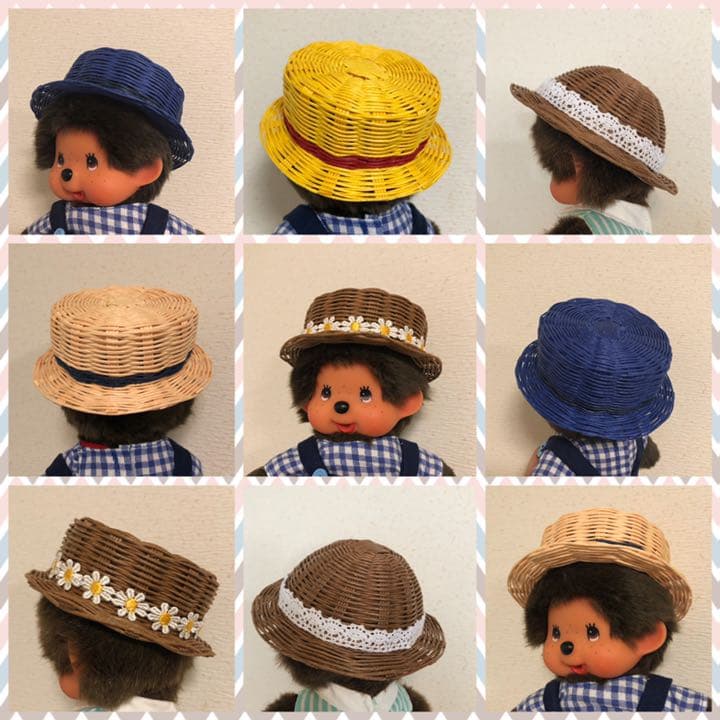 ハンドメイド 麦わら帽子 カンカン帽 注文受付