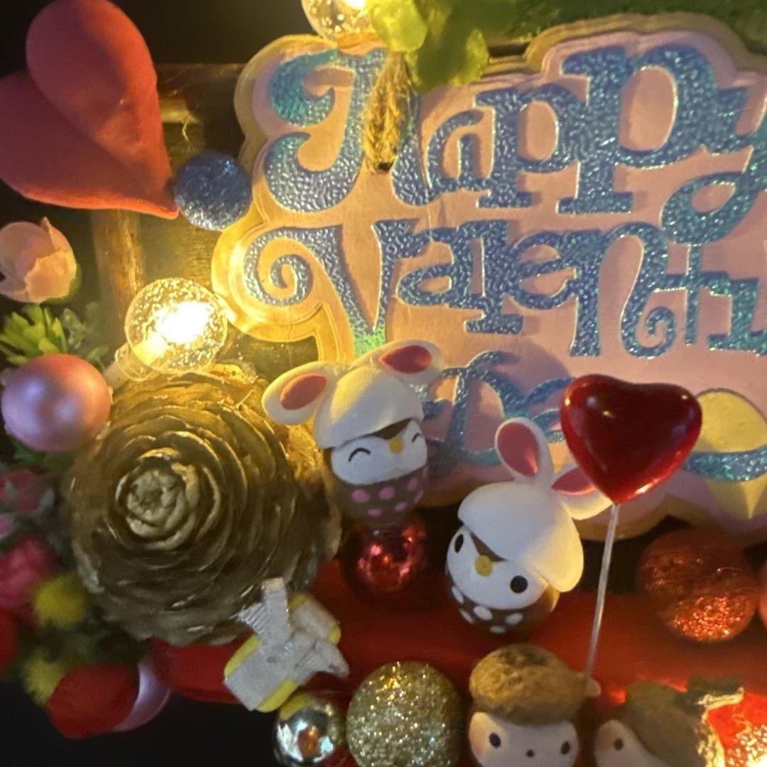 どんぐりアート♡StValentine タペストリー 2点♡