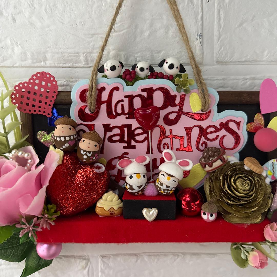 どんぐりアート♡StValentine タペストリー 2点♡