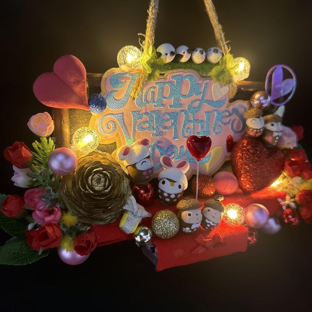 どんぐりアート♡StValentine タペストリー 2点♡