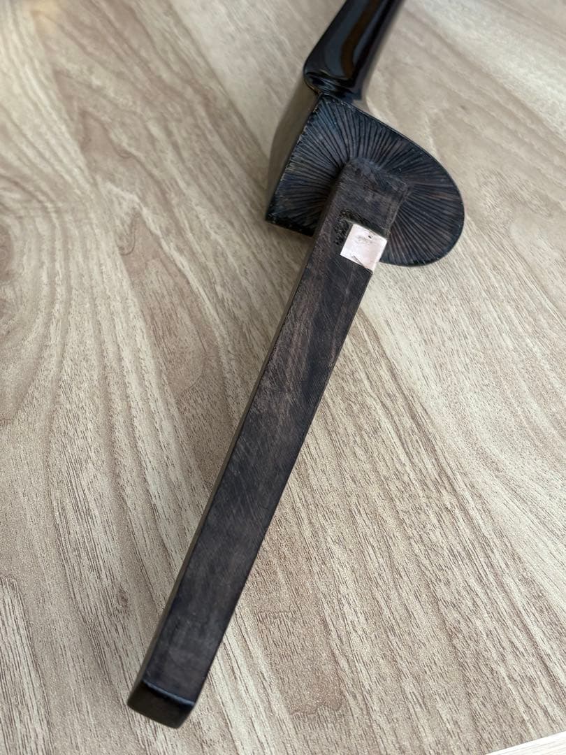 三線　真壁型　黒檀　外間善盛作