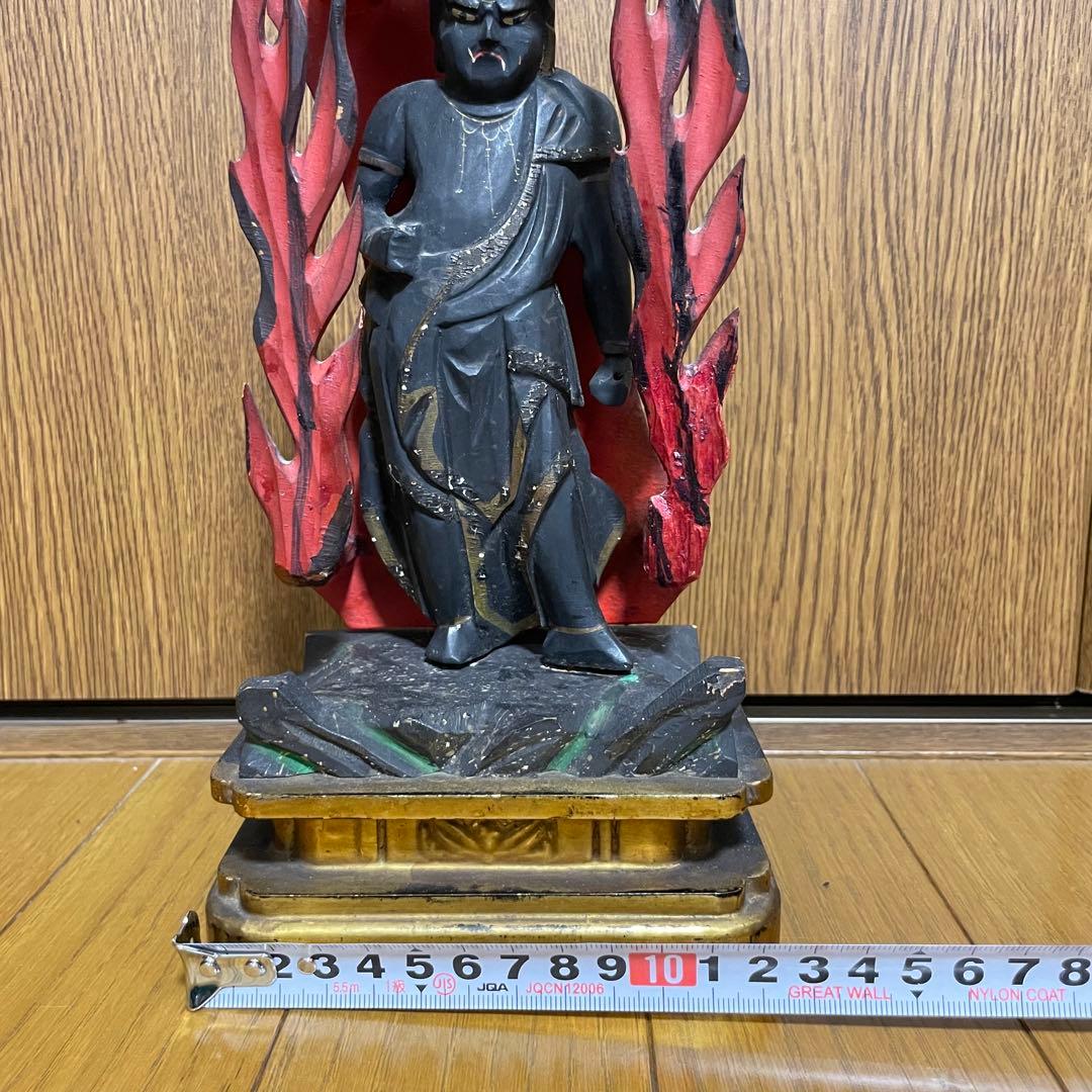 不動明王 木彫 木製 仏像 時代 仏教美術 不動明王立像