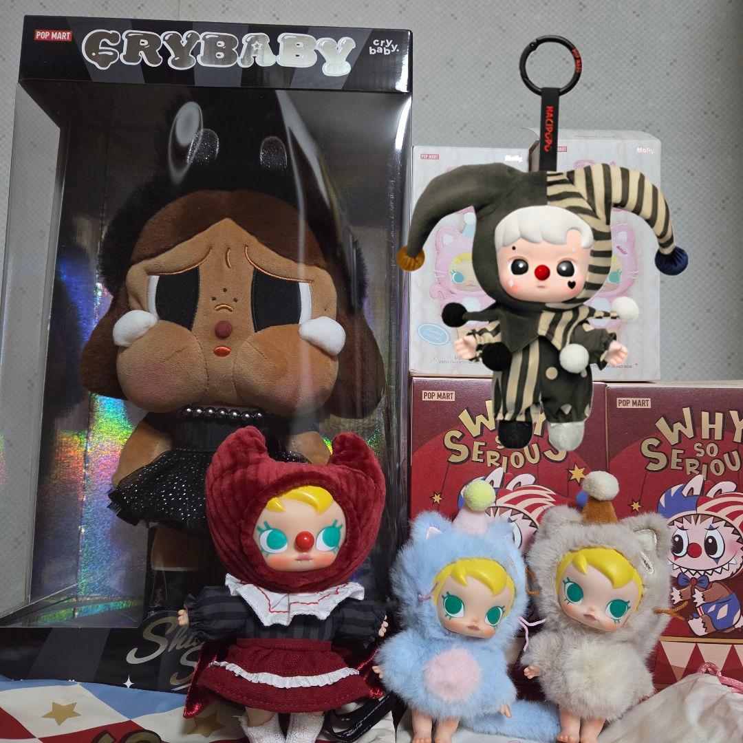 土日限定値下げPOPMARTぬいぐるみまとめ売りCRY BABYベビーモリー5点