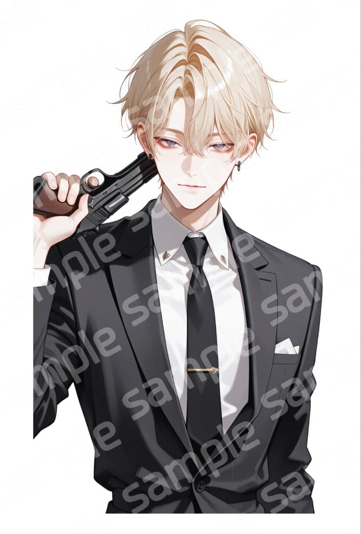 おすそ分け　コラージュ素材　男子　制服