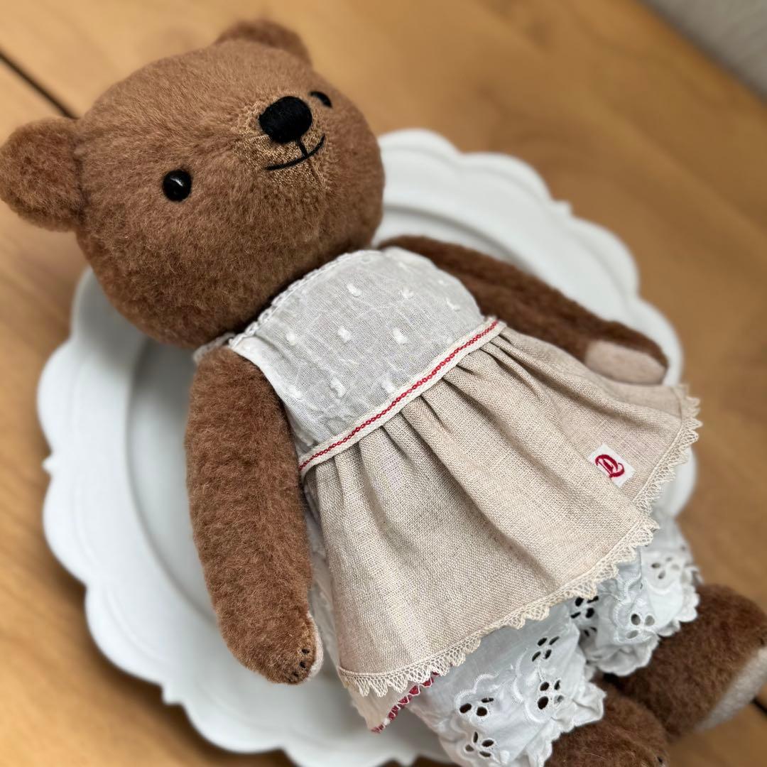 作家さまハンドメイド　大きなブラウンくまさん　ぬいぐるみ　アーティストベア
