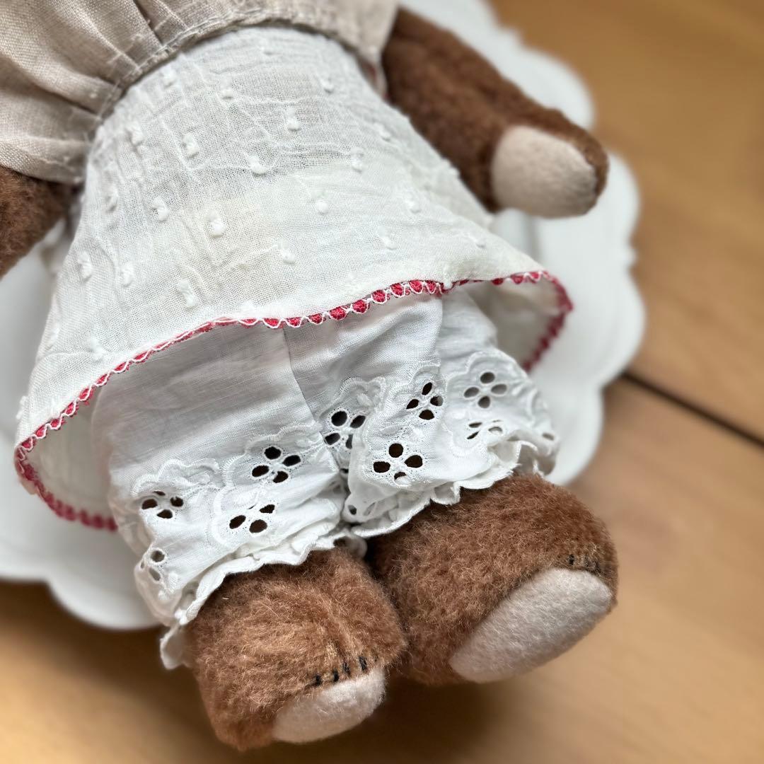 作家さまハンドメイド　大きなブラウンくまさん　ぬいぐるみ　アーティストベア