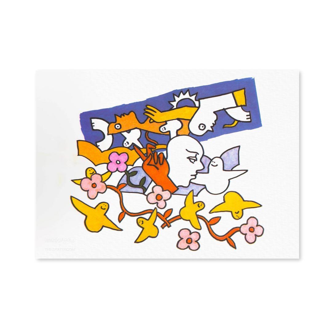 Mark Gonzales リソグラフ 限定100部 THE SKATEROOM