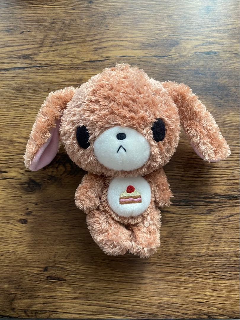 【激レア 希少】シュガーバニーズ くろうさ ケーキ刺繍 ぬいぐるみ 当時物