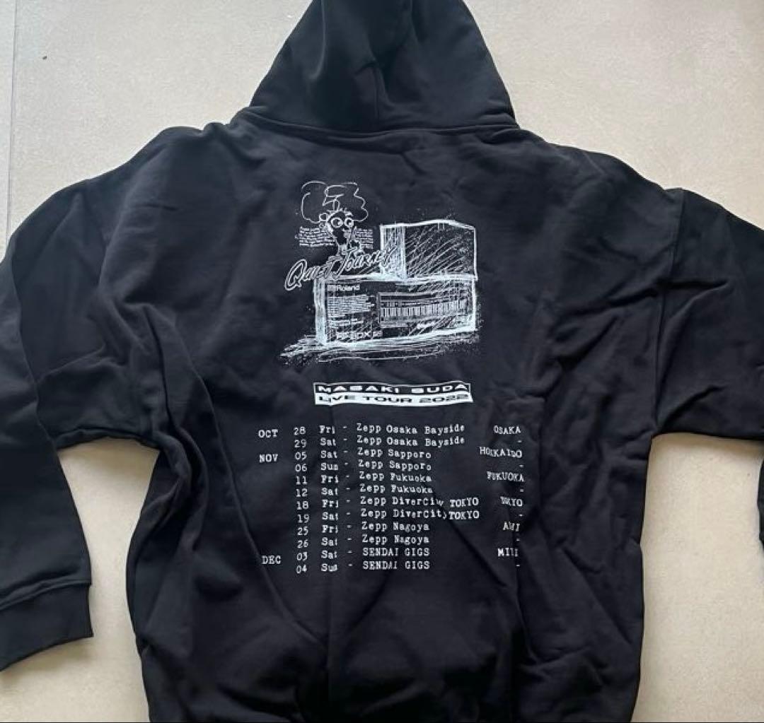 【菅田将暉 QUIET JOURNEY フーディ　ブラック　Mサイズ】