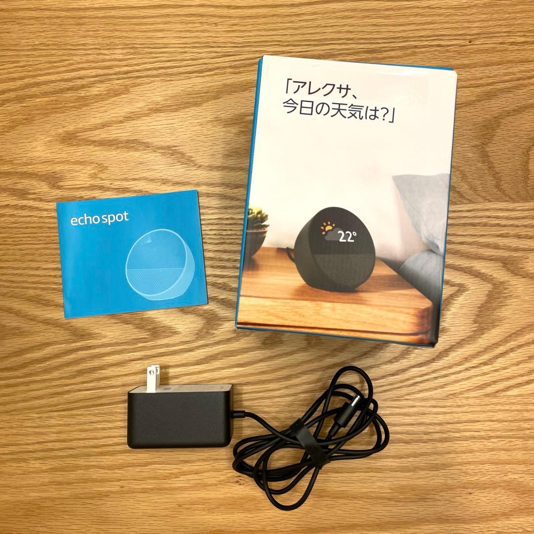 【美品】Amazon echo spot ブラック 2024年製