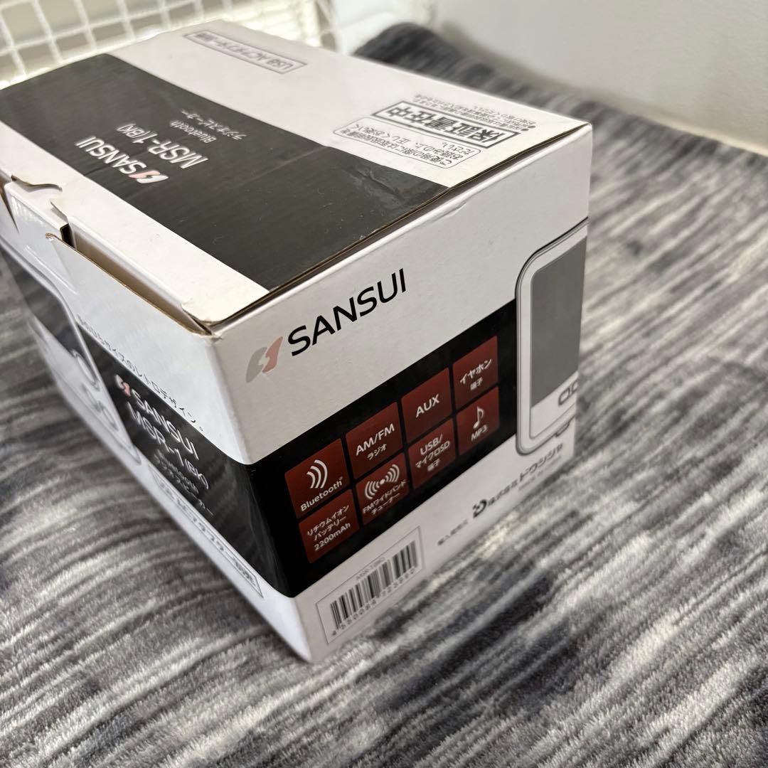 【新品未使用品】SANSUI MSR-1 BK ラジオスピーカー　極希少