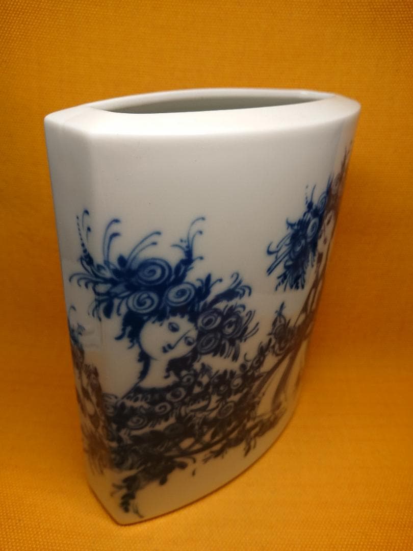 ビンテージ　ドイツ　花器　磁器　置物　インテリア　工芸品　美術品　A3463