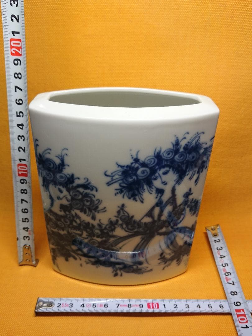 ビンテージ　ドイツ　花器　磁器　置物　インテリア　工芸品　美術品　A3463