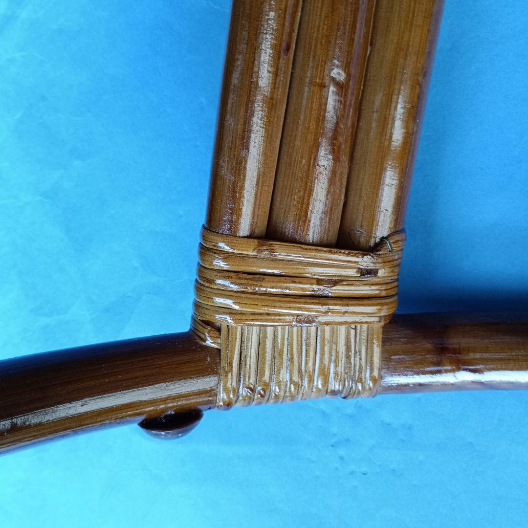 ❤❤❤最高級クラス！レトロ！美品！藤ラタン肘掛け座椅子＆新品クッション付き