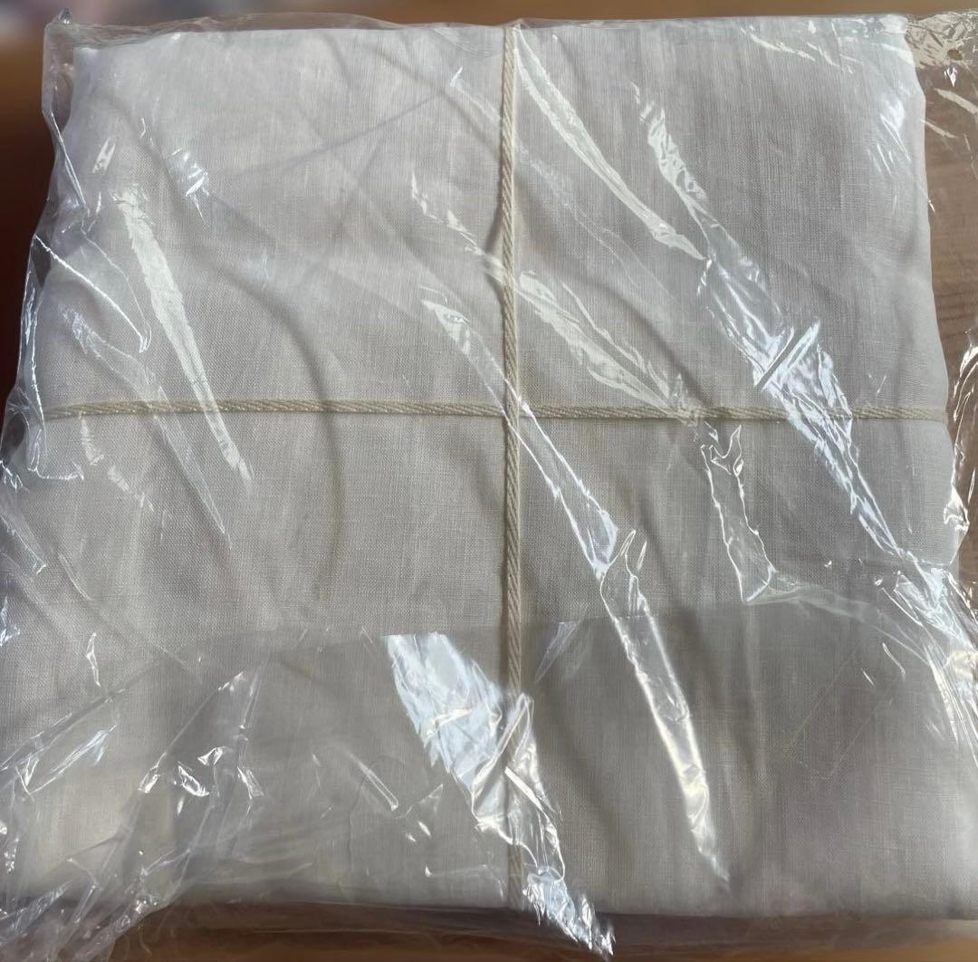 新品！MUJI　無印　 麻平織 掛けふとんカバー シングル オフ白