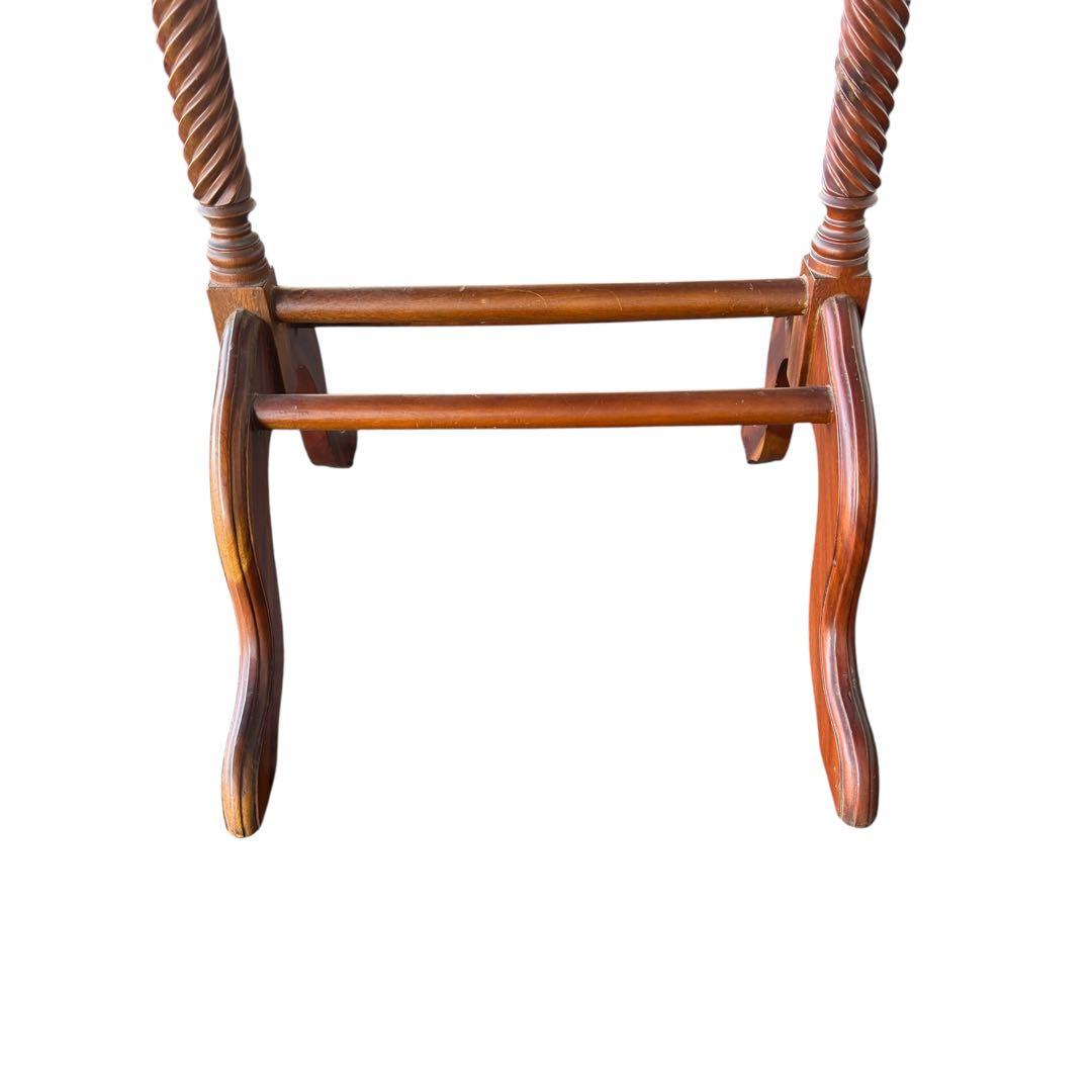 アンティーク調 木製バレットスタンド 収納付き 一点物