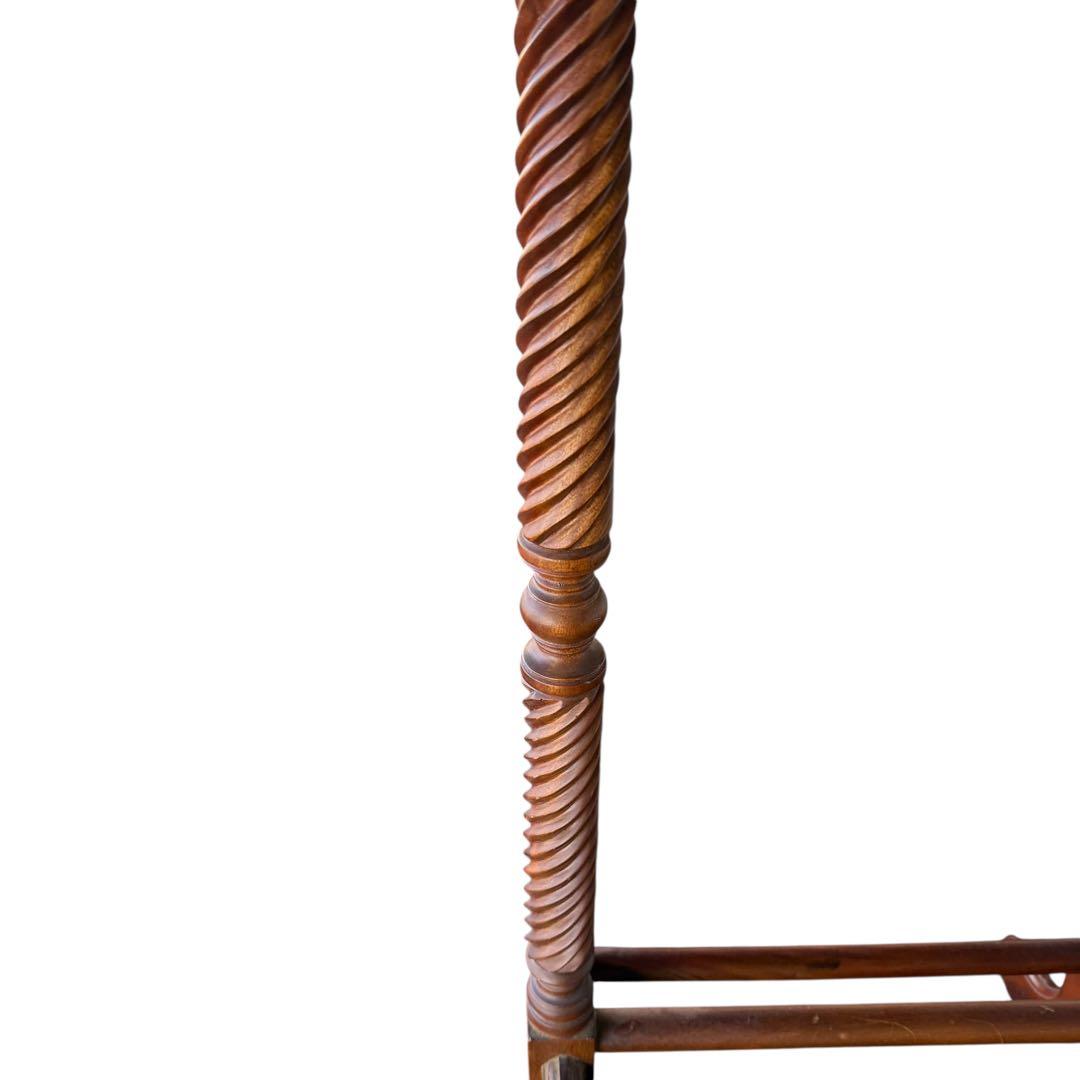 アンティーク調 木製バレットスタンド 収納付き 一点物