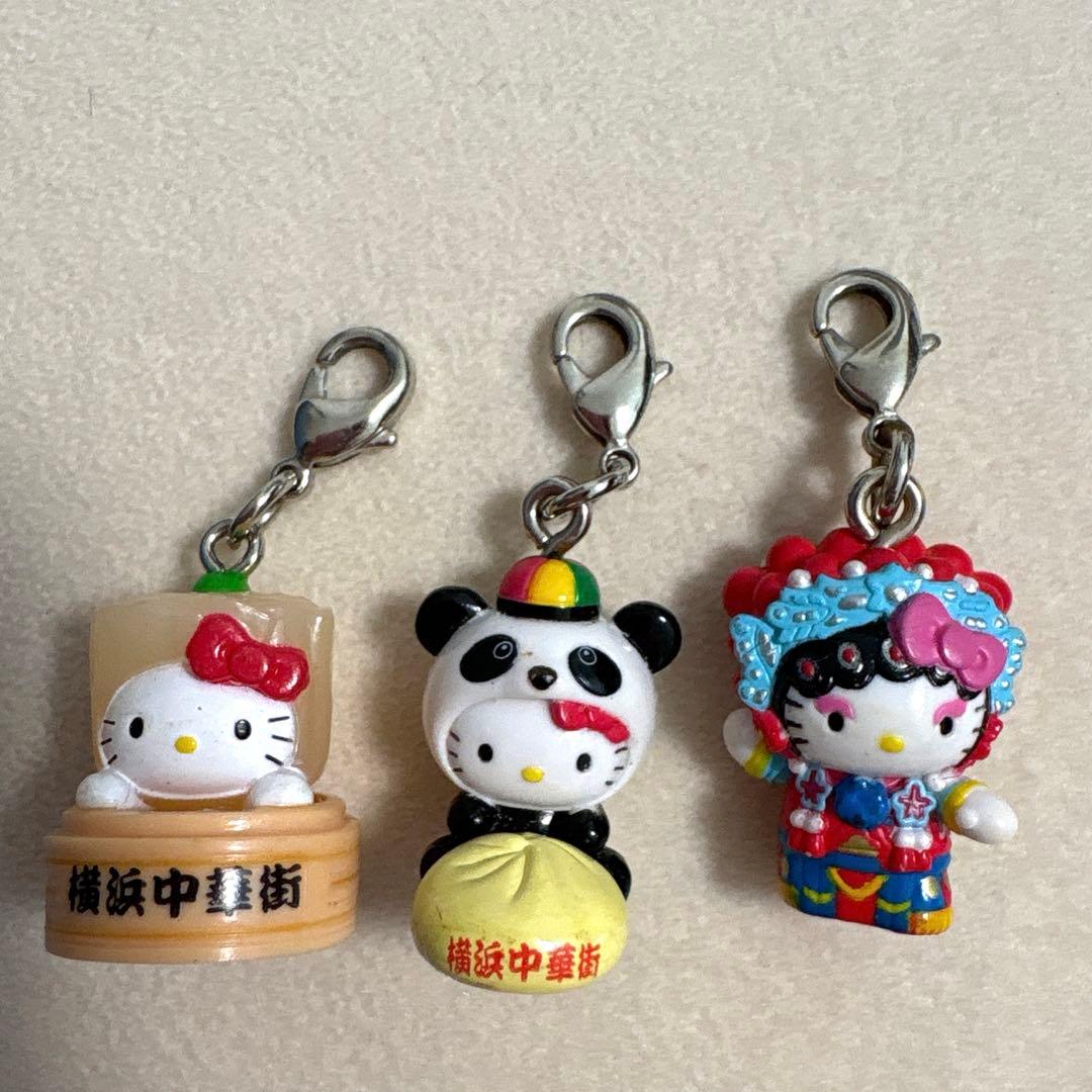 レア入り　ご当地キティ　横浜中華街限定　ファスナーマスコット4個　まとめ売り